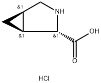 3-Azabicyclo[3.1.0]hexane-2-carboxylic acid, hydrochloride (1:1), (1S,2S,5R)- Struktur