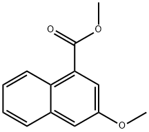 1-Naphthalenecarboxylic acid, 3-methoxy-, methyl ester Struktur