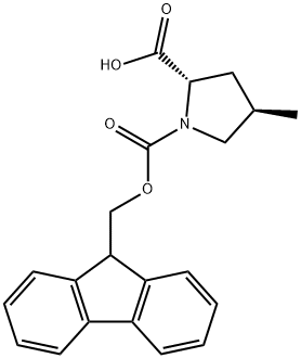 Fmoc-trans-4-methyl-L-Pro-OH Struktur