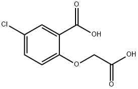 2-(carboxymethoxy)-5-chlorobenzoic acid Struktur