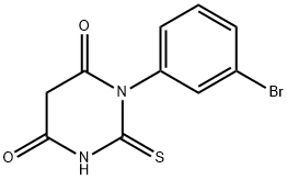 1-(3-Bromophenyl)-2-thioxodihydropyrimidine-4,6(1H,5H)-dione Struktur