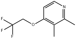 Pyridine, 2,3-dimethyl-4-(2,2,2-trifluoroethoxy)- Struktur