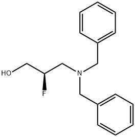 (R)-3-(dibenzylamino)-2-fluoropropan-1-ol Struktur