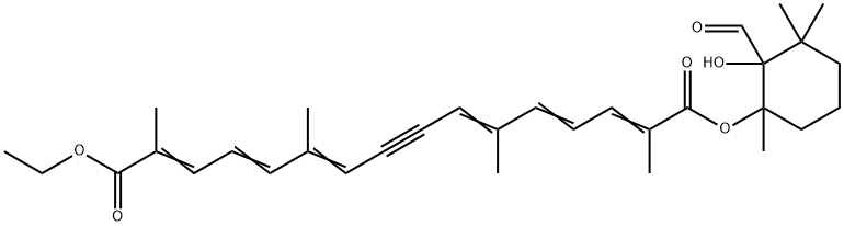 2,4,6,10,12,14-Hexadecahexaen-8-ynedioic acid, 2,6,11,15-tetramethyl-, 1-ethyl 16-(2-formyl-2-hydroxy-1,3,3-trimethylcyclohexyl) ester