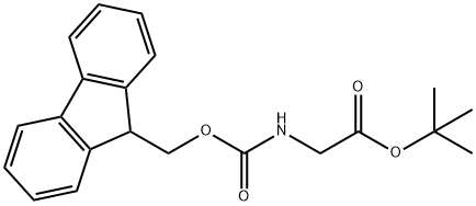 Glycine, N-[(9H-fluoren-9-ylmethoxy)carbonyl]-, 1,1-dimethylethyl ester Struktur