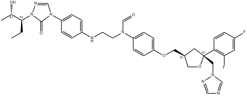 Posaconazole Impurity 42 Struktur