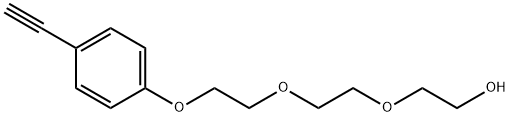 2-(2-(2-(4-ethynylphenoxy)ethoxy)ethoxy)ethanol Struktur