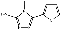 4H-1,2,4-Triazol-3-amine, 5-(2-furanyl)-4-methyl- Struktur