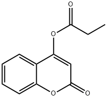 2H-1-Benzopyran-2-one, 4-(1-oxopropoxy)- Struktur