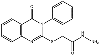 Acetic acid, 2-[(3,4-dihydro-4-oxo-3-phenyl-2-quinazolinyl)thio]-, hydrazide