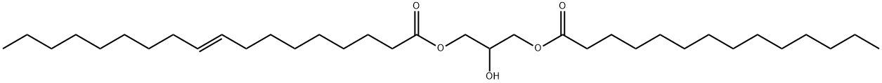 1-Myristoyl-3-Elaidoyl-rac-glycerol Struktur