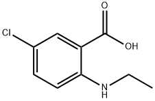 5-chloro-2-(ethylamino)benzoic Acid Struktur