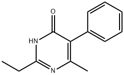 4(3H)-Pyrimidinone, 2-ethyl-6-methyl-5-phenyl- Struktur