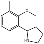 Pyrrolidine, 2-(2-methoxy-3-methylphenyl)- Struktur