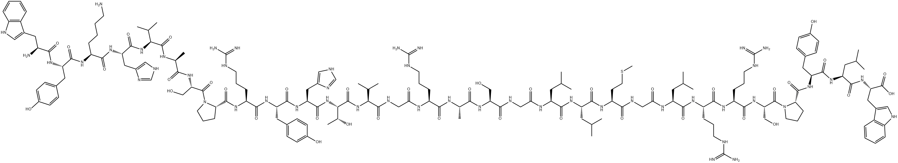 NEUROPEPTIDE W-30 (RAT) Struktur