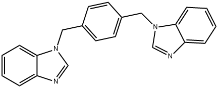 1,4-bis(benzimidazole-1-ylmethyl)benzene Struktur