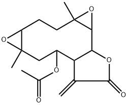 Epitulipinolide diepoxide Struktur