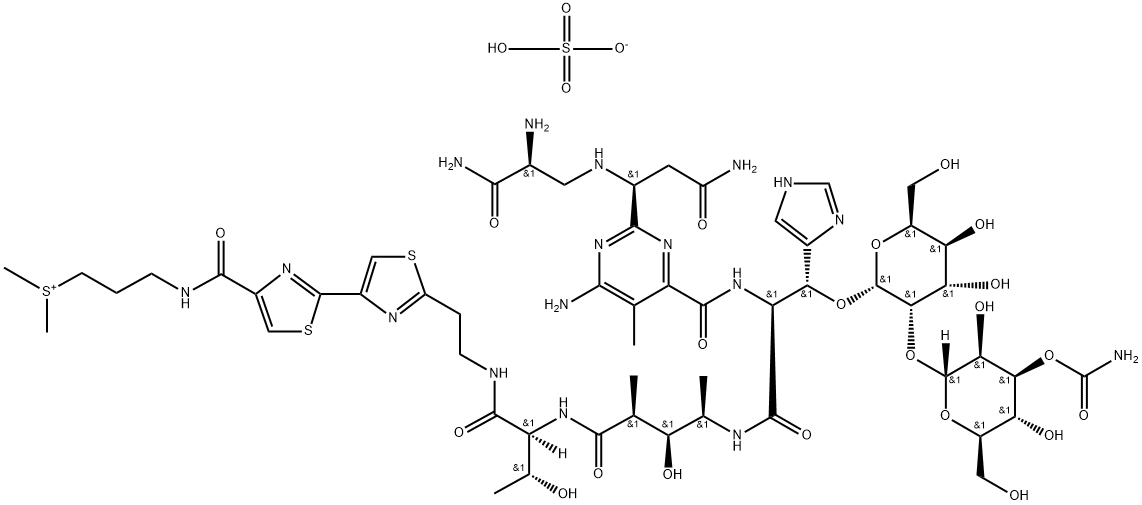 Bleomycin A2 sulfate Struktur