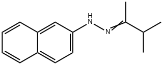 2-Butanone, 3-methyl-, 2-(2-naphthalenyl)hydrazone Struktur