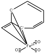 Iron, tricarbonyl(1,1a,2,7eta4-1-methylene-2,4,6-cycloheptadiene)- Struktur