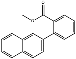 Benzoic acid, 2-(2-naphthalenyl)-, methyl ester Struktur