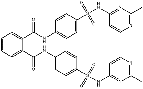 1-N,2-N-bis[4-[(2-methylpyrimidin-4-yl)sulfamoyl]phenyl]benzene-1,2-dicarboxamide Struktur