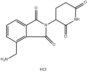 1H-Isoindole-1,3(2H)-dione, 4-(aminomethyl)-2-(2,6-dioxo-3-piperidinyl)-, hydrochloride (1:1) Struktur