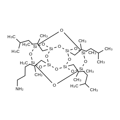 Aminopropyllsobutyl POSS Struktur