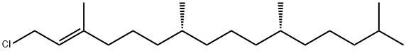 2-Hexadecene, 1-chloro-3,7,11,15-tetramethyl-, (2E,7R,11R)- Struktur