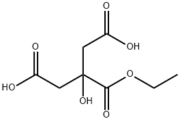 1,2,3-Propanetricarboxylic acid, 2-hydroxy-, 2-ethyl ester Struktur