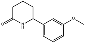 2-Piperidinone, 6-(3-methoxyphenyl)- Struktur