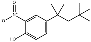 Phenol, 2-nitro-4-(1,1,3,3-tetramethylbutyl)- Struktur