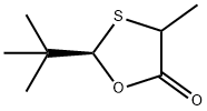 (2R,4S)-2-(1,1-Dimethylethyl)-4-methyl-1,3-oxathiolan-5-one Struktur