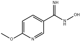 3-Pyridinecarboximidamide,N-hydroxy-6-methoxy-(9CI) Struktur