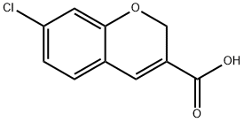 2H-1-Benzopyran-3-carboxylic acid, 7-chloro- Struktur