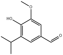 3-Methoxy-4-hydroxy-5-isopropyl benzaldehyde Struktur