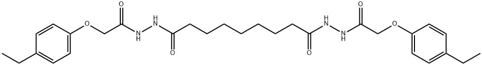 N'1,N'9-bis[(4-ethylphenoxy)acetyl]nonanedihydrazide Struktur