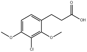 Benzenepropanoic acid, 3-chloro-2,4-dimethoxy- Struktur