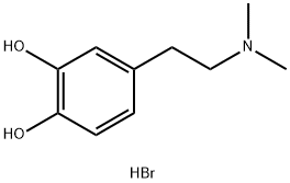 4-[2-(dimethylamino)ethyl]benzene-1,2-diol hydrobromide Struktur