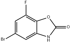 5-Bromo-7-fluoro-3H-benzooxazol-2-one Struktur