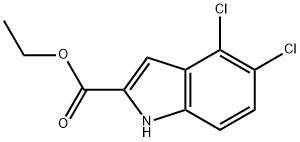 1H-Indole-2-carboxylic acid, 4,5-dichloro-, ethyl ester Struktur