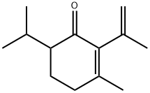 2-Cyclohexen-1-one, 3-methyl-2-(1-methylethenyl)-6-(1-methylethyl)- Struktur