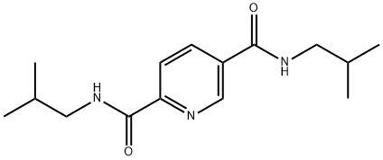 2-N,5-N-bis(2-methylpropyl)pyridine-2,5-dicarboxamide Struktur