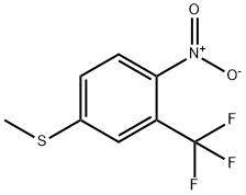 Benzene, 4-(methylthio)-1-nitro-2-(trifluoromethyl)- Struktur