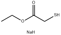 Acetic acid, 2-mercapto-, ethyl ester, sodium salt (1:1) Struktur