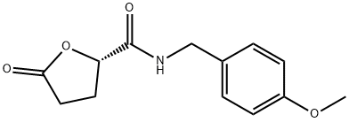 2-Furancarboxamide, tetrahydro-N-[(4-methoxyphenyl)methyl]-5-oxo-, (2S)- Struktur