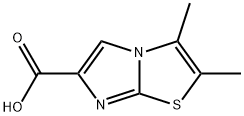 Imidazo[2,1-b]thiazole-6-carboxylic acid, 2,3-dimethyl- Struktur