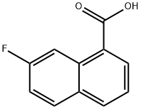 1-Naphthalenecarboxylic acid, 7-fluoro- Struktur