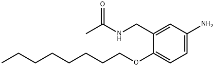 Acetamide, N-[[5-amino-2-(octyloxy)phenyl]methyl]- Struktur