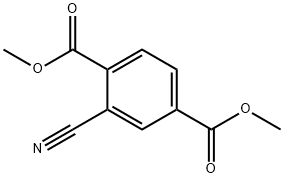 1,4-Benzenedicarboxylic acid, 2-cyano-, 1,4-dimethyl ester Struktur